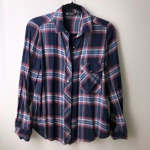 ZARA NAVY/RED FLANNEL